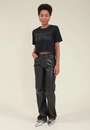 Blusa Meia Malha Com Strass Never Stop