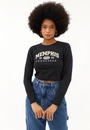 Cropped Cotton Manga Longa Memphis