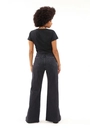 Calça Jeans Reta Black Fenda Lateral