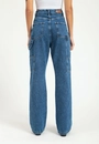 Calça Jeans Reta Recorte Bolso