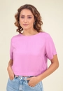 Blusa Viscose Twill Manga Curta