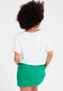 Blusa Viscose Twill Manga Curta