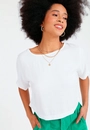 Blusa Viscose Twill Manga Curta