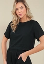 Blusa Viscose Twill Manga Curta