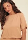 Blusa Viscose Twill Manga Curta