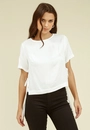 Blusa Viscolinho Manga Curta Viés