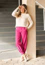 Calça Crepe Jogger Prega