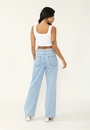 Calça Jeans Reta Azul Claro