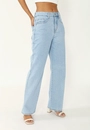 Calça Jeans Reta Azul Claro