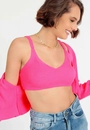 Cardigan Tricô Com Top