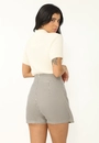 Short Saia Crepe Xadrez