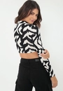 Cropped Viscolycra Est Gola Manga Longa