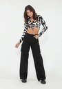 Cropped Viscolycra Est Gola Manga Longa