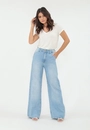 Calça Jeans Wide Leg Azul Claro