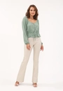 Calça Flare Resinado
