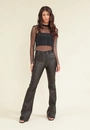 Calça Flare Resinado