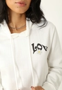 Blusa Moletom Oversize Manga Longa Love