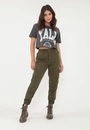 Calça Sarja Jogger Bolso Cargo