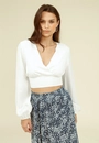 Cropped Viscolinho Slub Transpasse