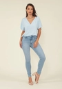 Calça Skinny Jeans Cintura Alta