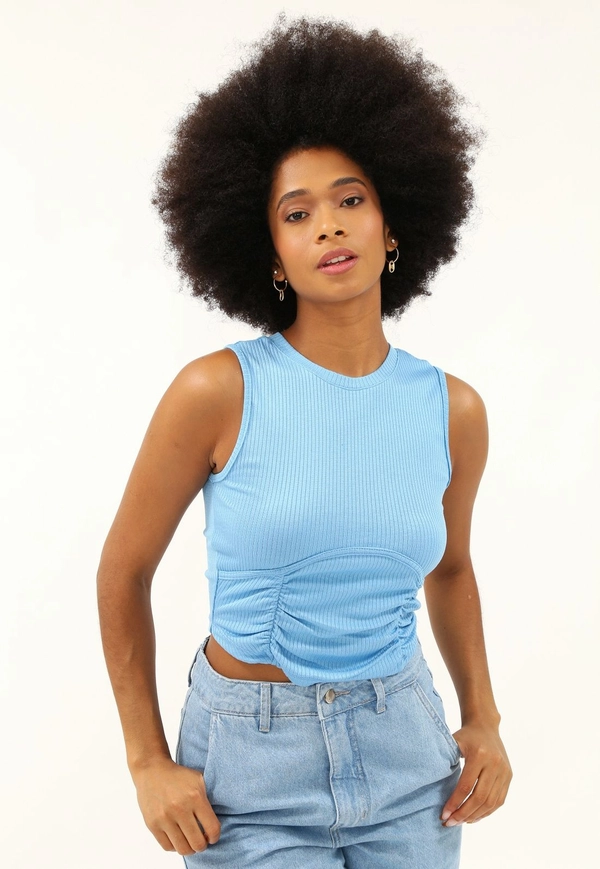 Blusa Ribana Recorte Franzido