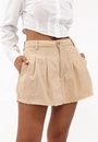Shorts Saia Sarja Prega Frente