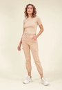 Calça Jogger Em Sarja Com Bolso Cargo
