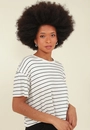 Blusa Malha Listrada Manga Curta