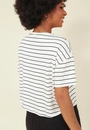 Blusa Malha Listrada Manga Curta