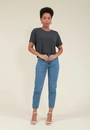 Blusa Malha Listrada Manga Curta