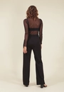 Calça Crepe Wide Leg Cós Transpasse