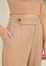 Calça Crepe Wide Leg Cós Transpasse