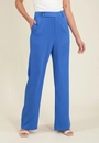 Calça Crepe Wide Leg Cós Transpasse