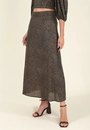 Saia Midi Viscose Animal Print