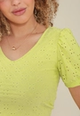 Blusa Malha Laise Manga Bufante