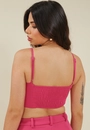 Cropped Alfaiataria Com Alça Vazado Busto