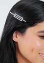 Grampo De Cabelo Quadrado Com Strass