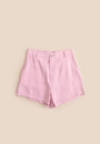 Short Em Alfaiataria Com Elástico Costas