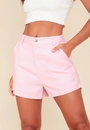 Short Em Alfaiataria Com Elástico Costas