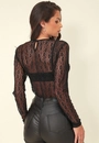 Body Manga Longa Renda