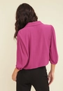 Blusa Crepe Gola Manga 7/8