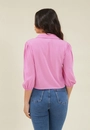 Blusa Crepe Gola Manga 7/8