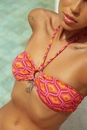 Biquíni Top Tomara Que Caia Geometric Retro