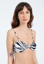 Biquini Top Poliamida Nó Zebra