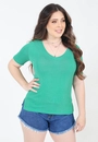 Blusa Tricô Decote V Basica