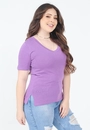 Blusa Tricô Decote V Basica