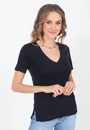 Blusa Tricô Decote V Basica