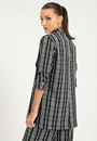 Blazer Crepe Xadrez Abertura Lateral