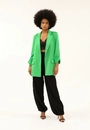 Blazer Crepe Alongado 3/4 Martingale