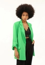 Blazer Crepe Alongado 3/4 Martingale